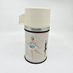 BARBIE Ballerina Kids Metal Thermos Vintage 1970 Aladdin Good Condition USA